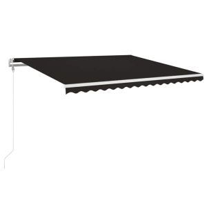 Toldo automático com LED e sensor de vento 450x350 cm antracite