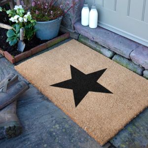 Felpudo extragrande con estrella - 90 x 60 cm