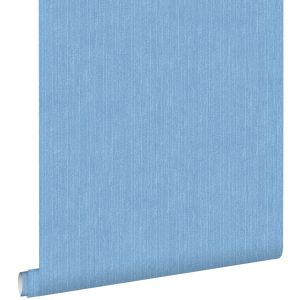 Estahome papel de parede textura de ganga azul 53 cm x 10.05 m