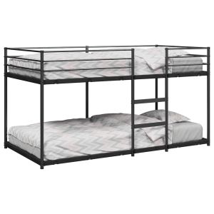 Beliche sem colchão 90x200 cm aço preto yht8666