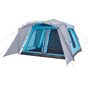 Tenda familiar com alpendre 9 pessoas libertação rápida azul