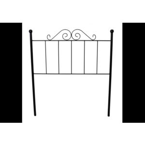 Cabeceira forja palacio para cama de 90 negro 98x125x4. Matris