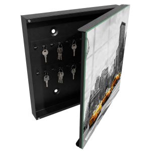 Caixa para chaves decorativa 30x30x5, abertura à direita tulup