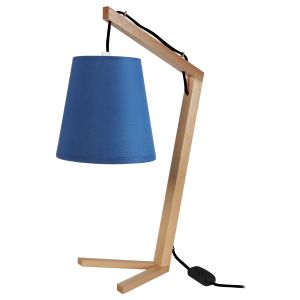 Candeeiro de mesa  madeira  chicken foot natural d18 cm