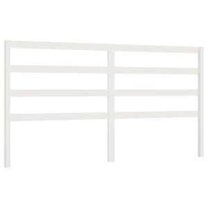 vidaXL cabecero de cama madera maciza de pino blanco 206x4x100 cm