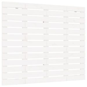 vidaXL cabecero cama de pared madera maciza pino blanco 96x3x91,5 cm