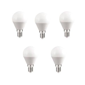 Pack 5 lâmpadas a2bc LED b45 6w e14 luz fria 6000k