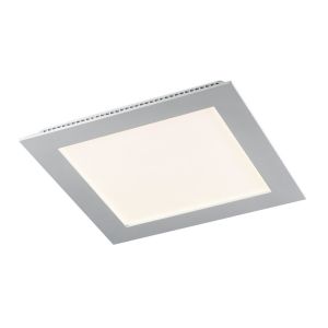 Downlight LED 18w luz tom frio 6000k, quadrado rebaixado. Cor branca