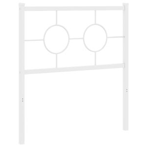 vidaXL cabecero de metal blanco 80 cm