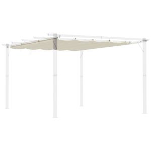 Cobertura para pérgola 3,5x2,5 m poliéster color beige Outsunny