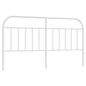 vidaXL cabecero de repuesto de metal blanco 160 cm