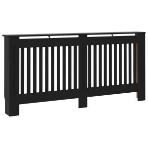 Cobertura de radiador 172x19x81,5 cm mdf preto