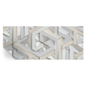 Papel de parede adesivo formas ilusórias 250x104 tulup