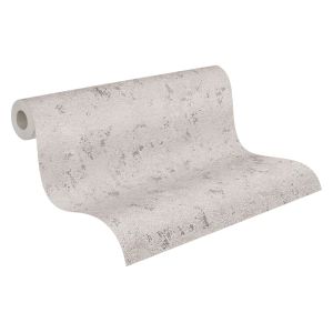 A.s. Création papel de parede com textura cinzento,bege,prateadoemetálico