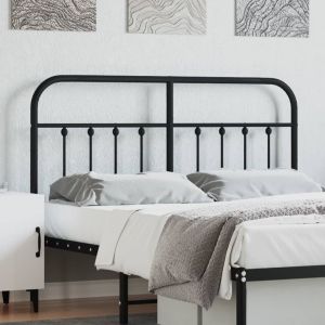 Cabeceira de cama 135 cm metal preto