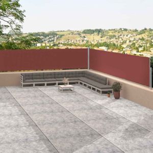 Toldo lateral retrátil 117x1200 cm castanho egw482619