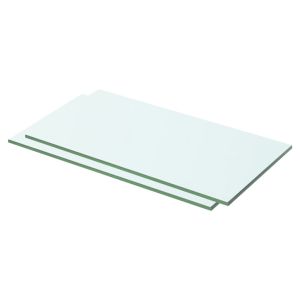 Prateleiras 2 pcs 50x20 cm vidro transparente