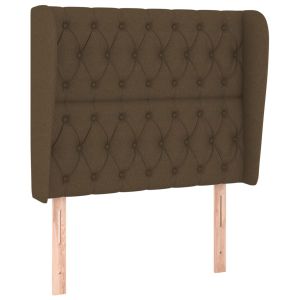 vidaXL cabecero con orejas de tela gris claro 103x23x118/128 cm