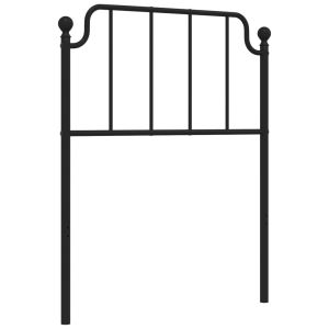 vidaXL cabecero de metal negro 80 cm