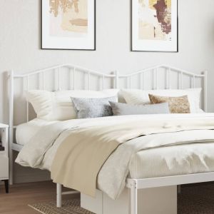 Cabeceira de cama 193 cm metal branco ptob5708