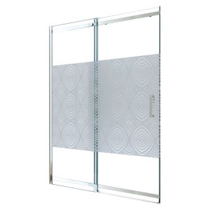 Ondee - porta uimi - portas de correr - cromado - 140x210cm