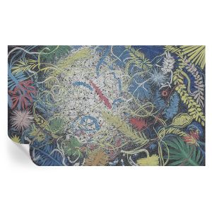 Papel parede adesivo redemoinhos de plantas 416x254 tulup