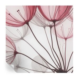 Papel de parede adesivo silhuetas florais 250x250 tulup