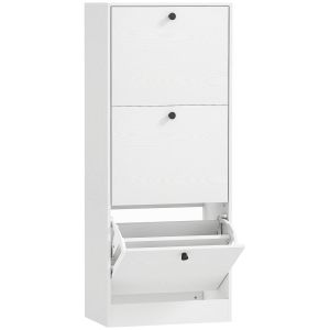 Sapateira 47x28x115 cm color blanco Homcom, casa - móveis de armazenamento