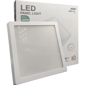 Plafon LED quadrado 30w (300w), 3600lm, ø29cm, luz selecionável 4cct