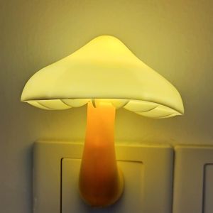 Luz noturna LED cogumelo com sensor