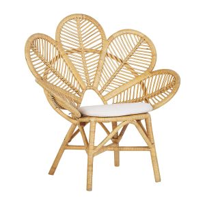Cadeira pavão florentine rattan natural