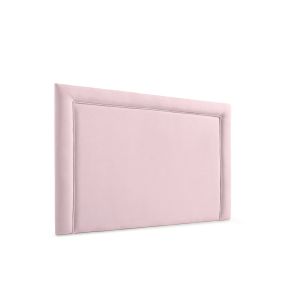 Cabeceira estofada regina aqualine 115x115x5 cm - rosa claro - moonia