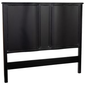 Cabeceira de madeira preta 150x6x130h cm