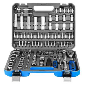 Jogo chaves soquete 108 peças nyana tools | catraca pro | maleta completa