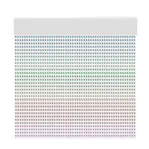 Cortina de porta PVC iris multicolor / 90 x 210