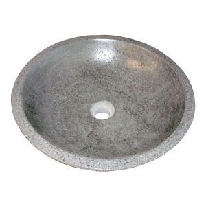 Ondee - lavatório de cuba petra - cinzento - 44cm - terrazzo - sem descarga