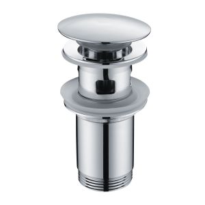 Válvula click-clack cinza | acabamento em cromo [ imex® ]
