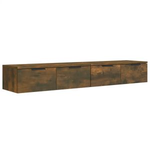 Conjunto de 2 elegantes armarios de pared de madera