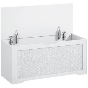 Arca de arrumação 100x40x45 cm color blanco Homcom