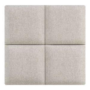 Conjunto de 4 painéis de parede carpino têxtil 30x30cm cinzento [neu.haus]