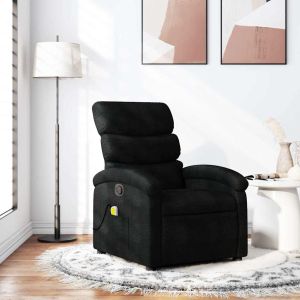 Poltrona de massagens reclinável tecido preto ewg7197