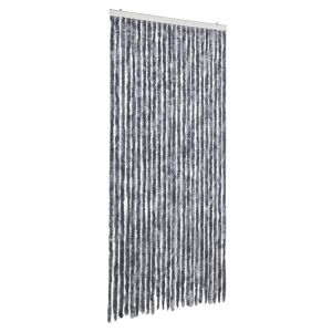 Cortina anti-insetos 100x200 cm chenille prateado