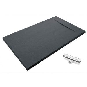 Base de duche 80x100 nilo grafite ral 7016