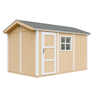 Caseta de jardín Timbela m914-harvest honey, 8,68 m², premium, con suelo