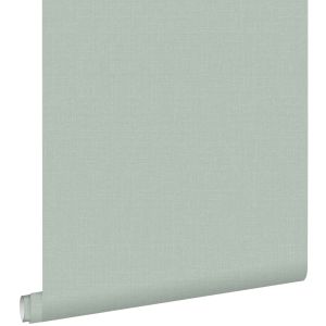 Estahome papel de parede textura de linho verde celadon 53 cm x 10.05 m