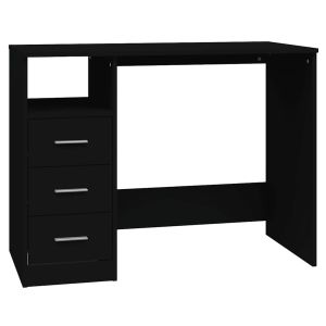 Secretária c/ gavetas 102x50x76 cm derivados de madeira preto