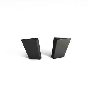 Rei | pé de metal 995 para mesa de centro ou armário | altura 10 cm | 90 x