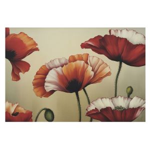 Papel de parede tnt 312x219 papoulas alegres tulup