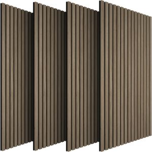 4 painéis de parede aspecto de madeira 120x60x2,1 cm, roble oscuro