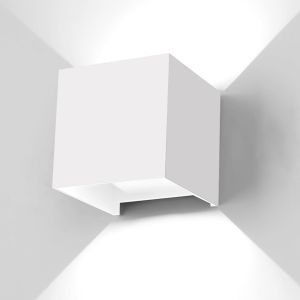 Luminária de parede interior e exterior 12 w branco